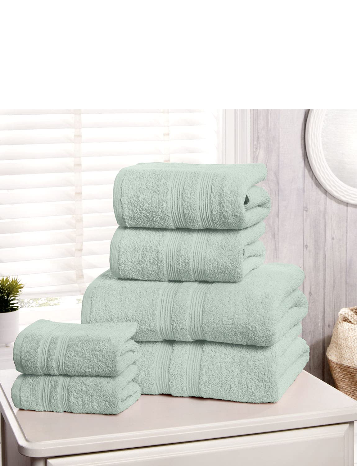 Chums 6 Piece Towel Bale - Cotton - Pale Blue
