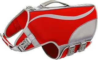 Life Jacket for Dogs, Comfortable Neoprene Life Jackets with Velcro Fastening & Adjustable Life Jacket product image