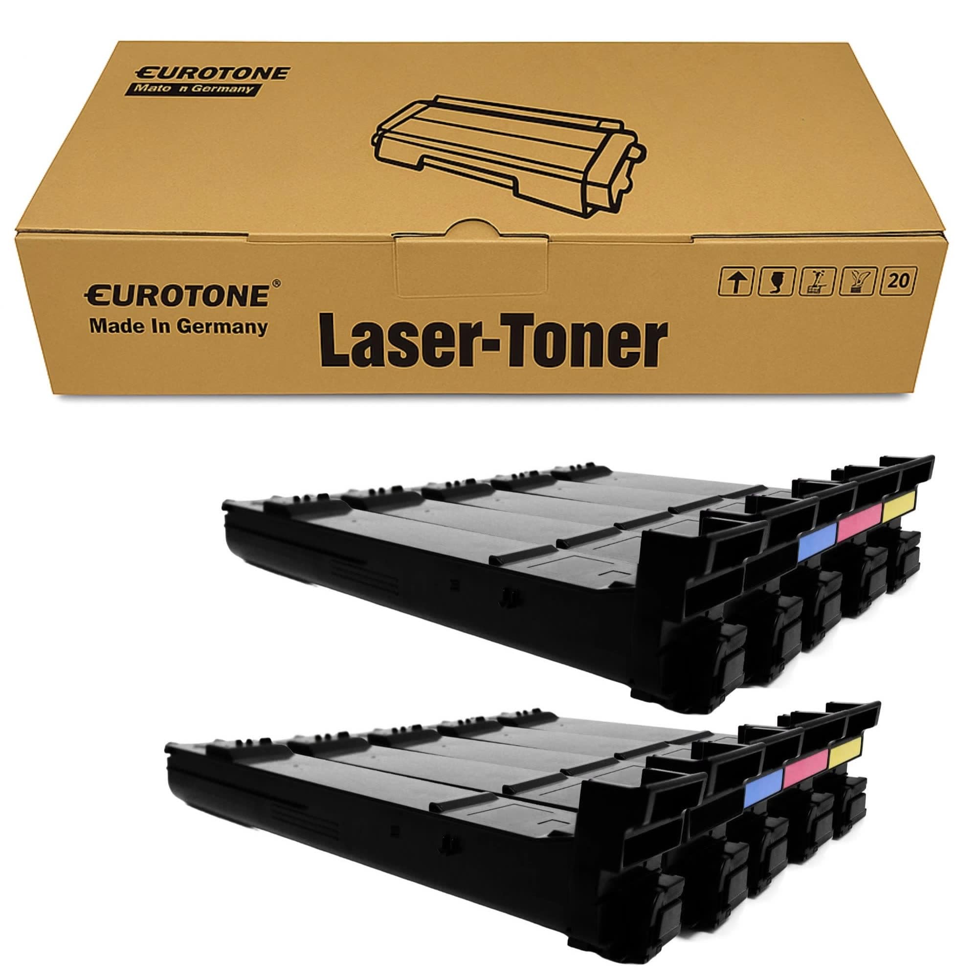 Eurotone 10x toner kompatybilny z Konica Minolta Bizhub C 240 250 252 wie TN-210 TN210 Set