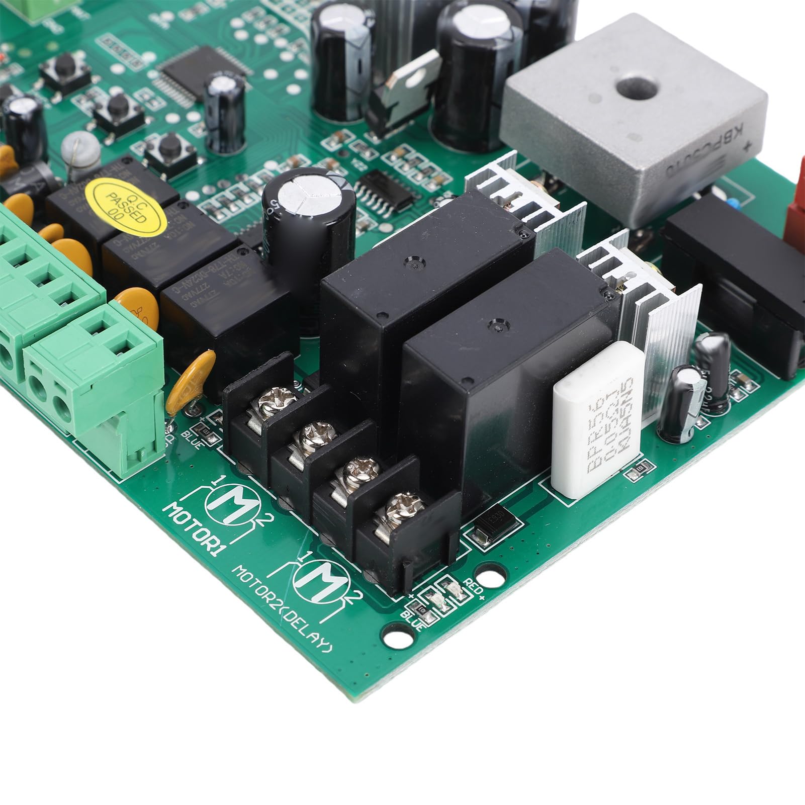 AUNMAS Płyta Sterująca Mechanizmu Otwierania Bramy Skrzydłowej Zamienna Płytka PCB Dwuramienny Sterownik Automatycznej Bramy z 3 Pilotami Menu LED Kod Zmienny dla Dwuramiennych Napędów