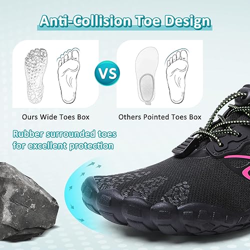 Miniatura 4 de ziitop Zapatos de agua para hombres y mujeres, para playa, descalzos, natación, escalada, piscina, calcetines, antideslizantes, transpirables, de