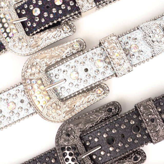 BELTROAD Rhinestone Goth Bling Belts for Women and Men  display picture 3