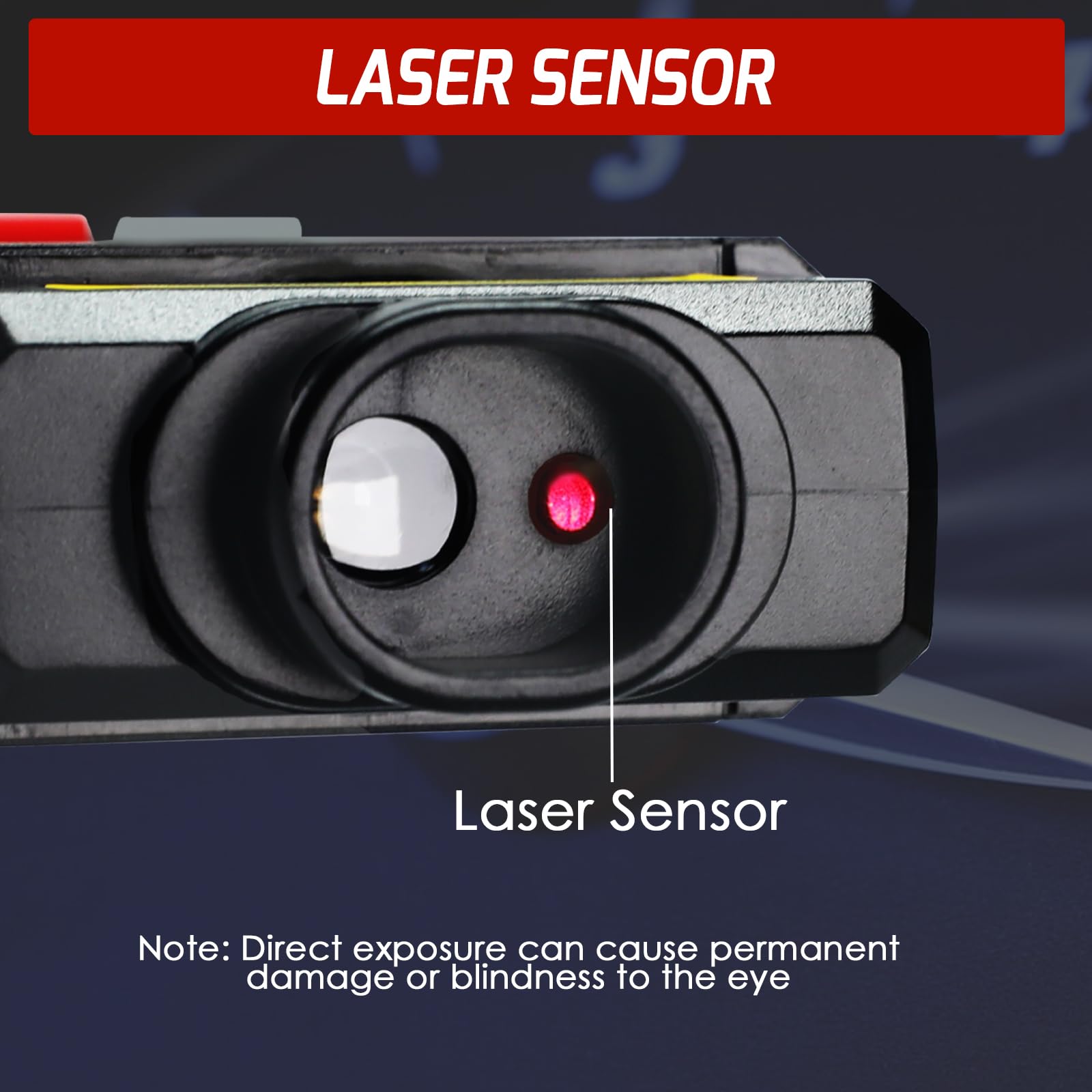 Tacómetro Digital Sin Contacto RPM 10-99999 Sensor Fotoeléctrico Láser Alta Precisión Pantalla LCD Cinta Reflectora