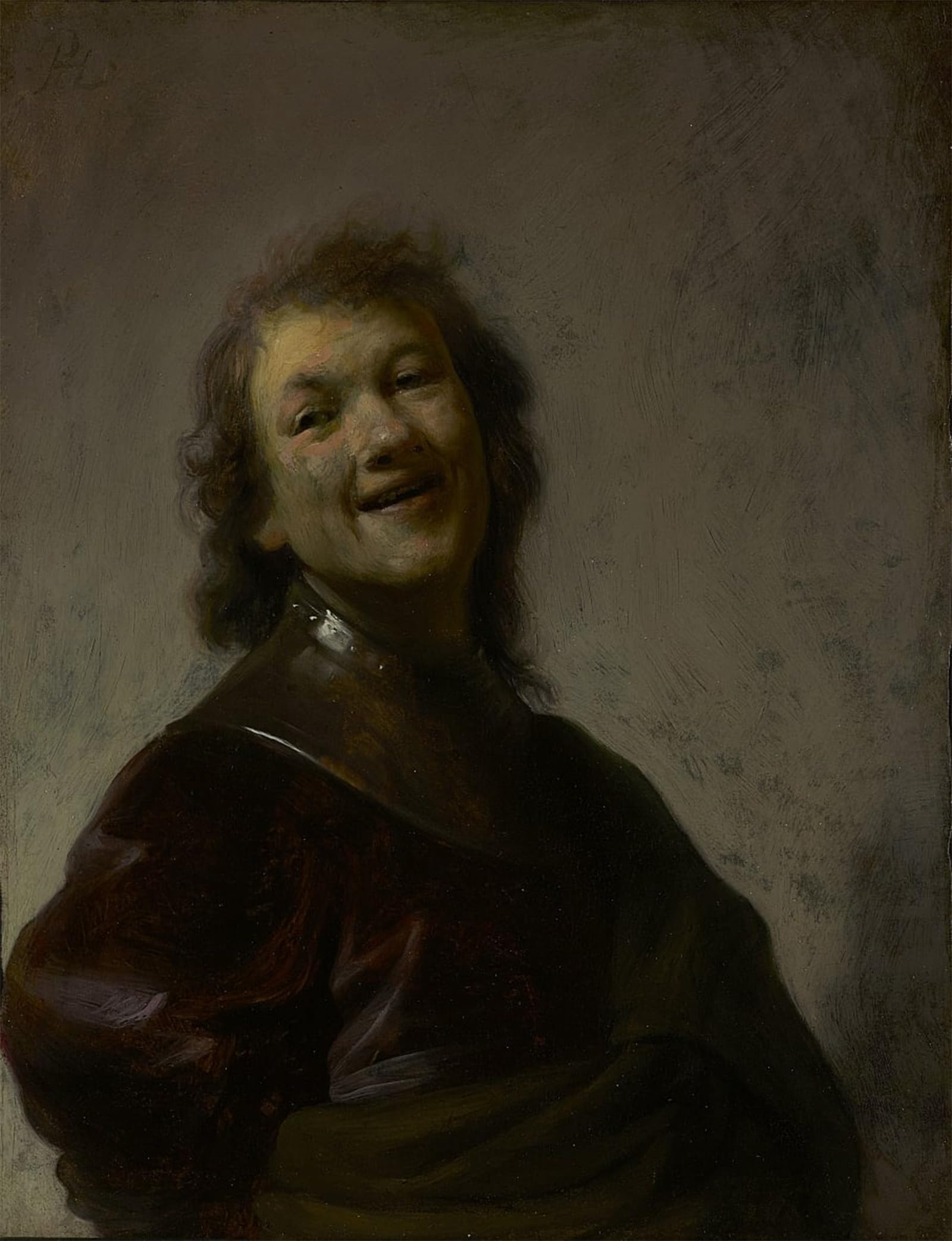 SERENDIPITP Aesthetic Poster Photo Wall Print Retro Picture Rembrandt laughing by Rembrandt van Rijn Modern Wall Artwork for Home Decor 60x90cm