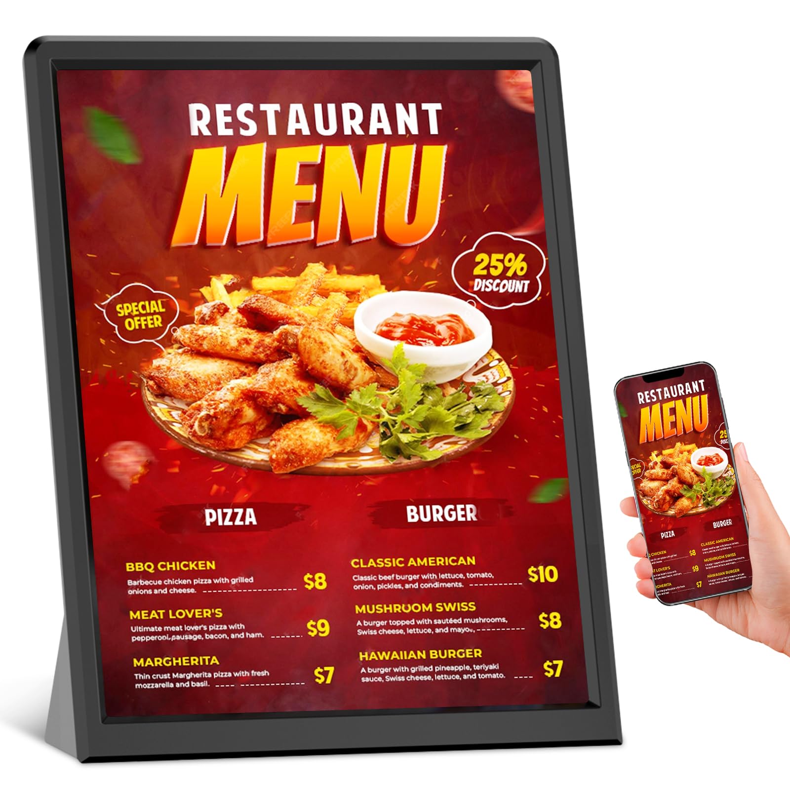 PWR4GTR 9.7 Inch Digital Signage Display Kiosk