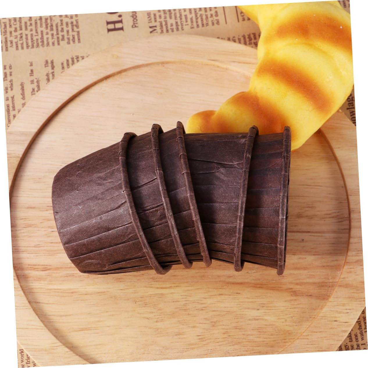 MAGICLULU 300pièces Caissettes à Muffins Papier Chocolat Doublures De Cupcakes Anti-adhésives Accessoires De Pâtisserie Pour Gâteaux Et Desserts
