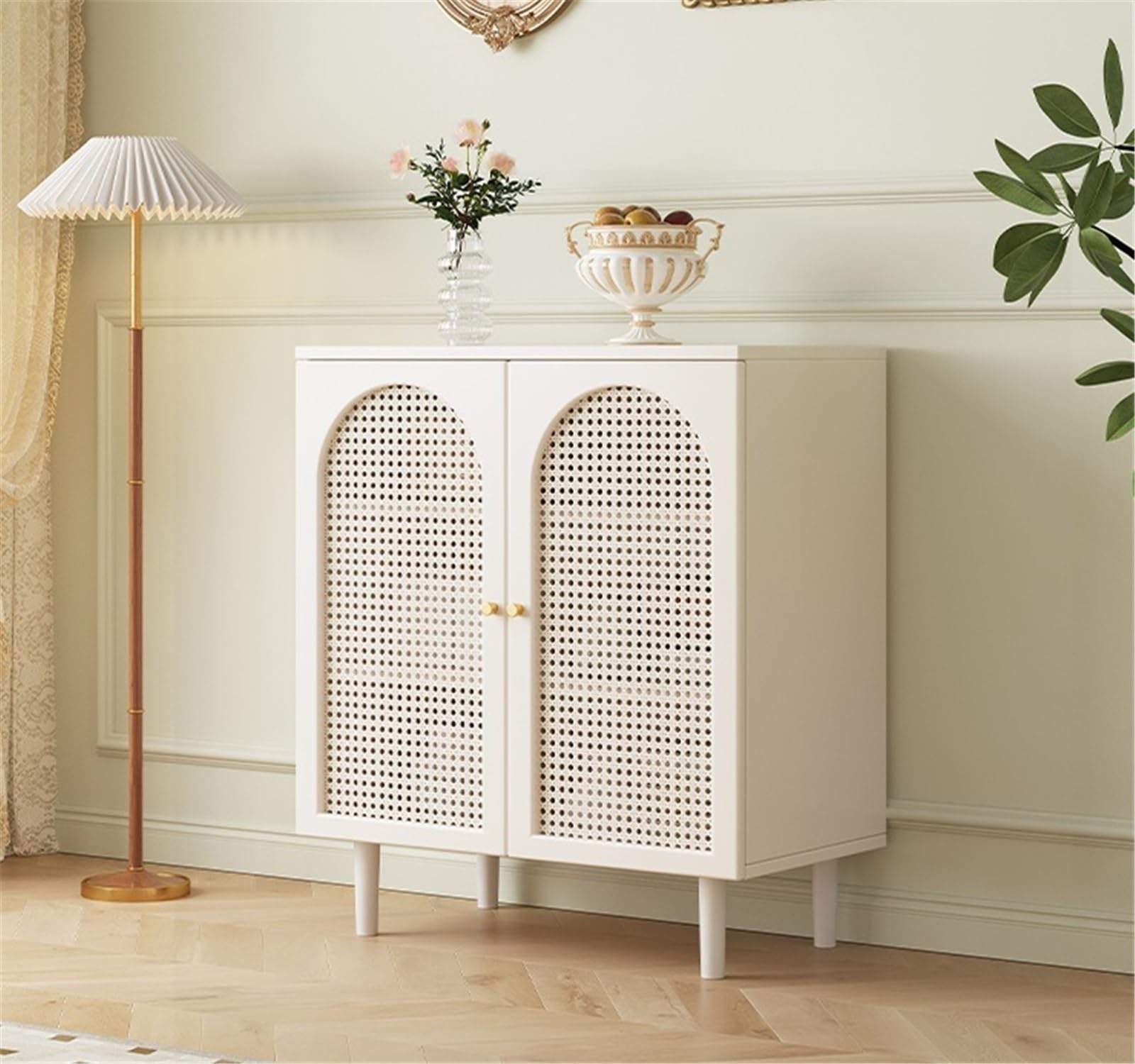 Armadio cucina Glass Sideboard Modern Simple Shelf Three Door Wooden stoccaggio