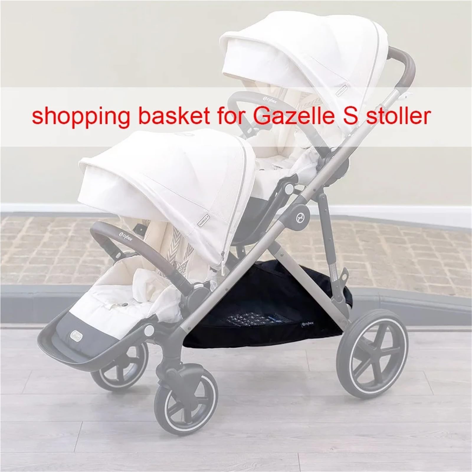 Bingche Stroller Shopping Basket compatible with Cybex Gazelle S Buggy Storage Bag Larage Capacity Direct Replacement Accessories : Baby
