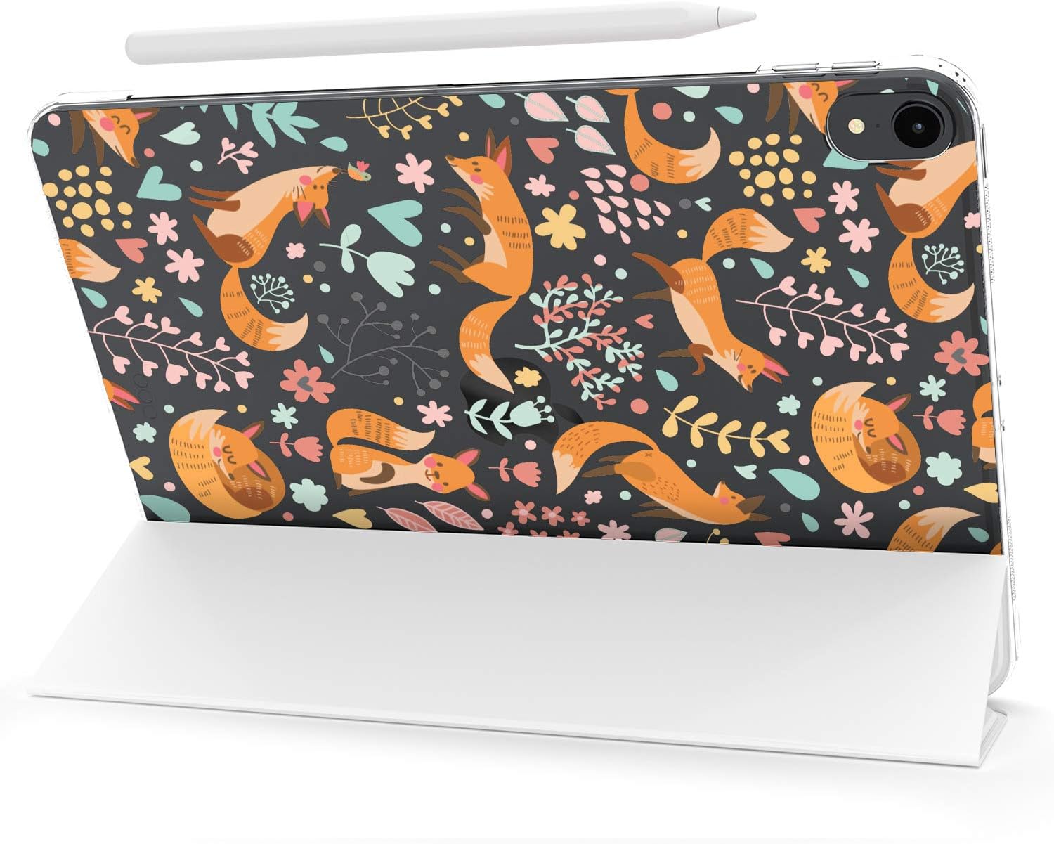 Case for iPad Pro 13 M4 Air M2 11 2024 4th 10.9 2022 10.2 12.9 10.5 9.7 Mini 6 5 4 3 2 1 Magnetic Girls Fox Floral Cute Print Animal Stand Wildflowers Pattern Funny Design Woodland Closure