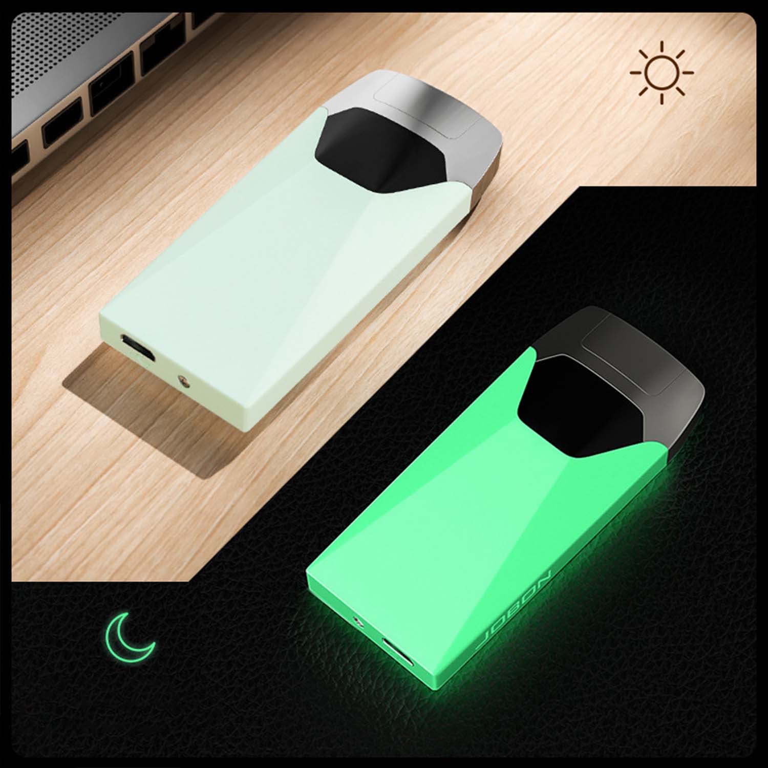 Encendedor Eléctrico Creativo Cuerpo de Diamante Luminoso a Prueba de Viento Sin Llama Encendedor de Carga Rápida para Velas, Fuegos Artificiales, Camping