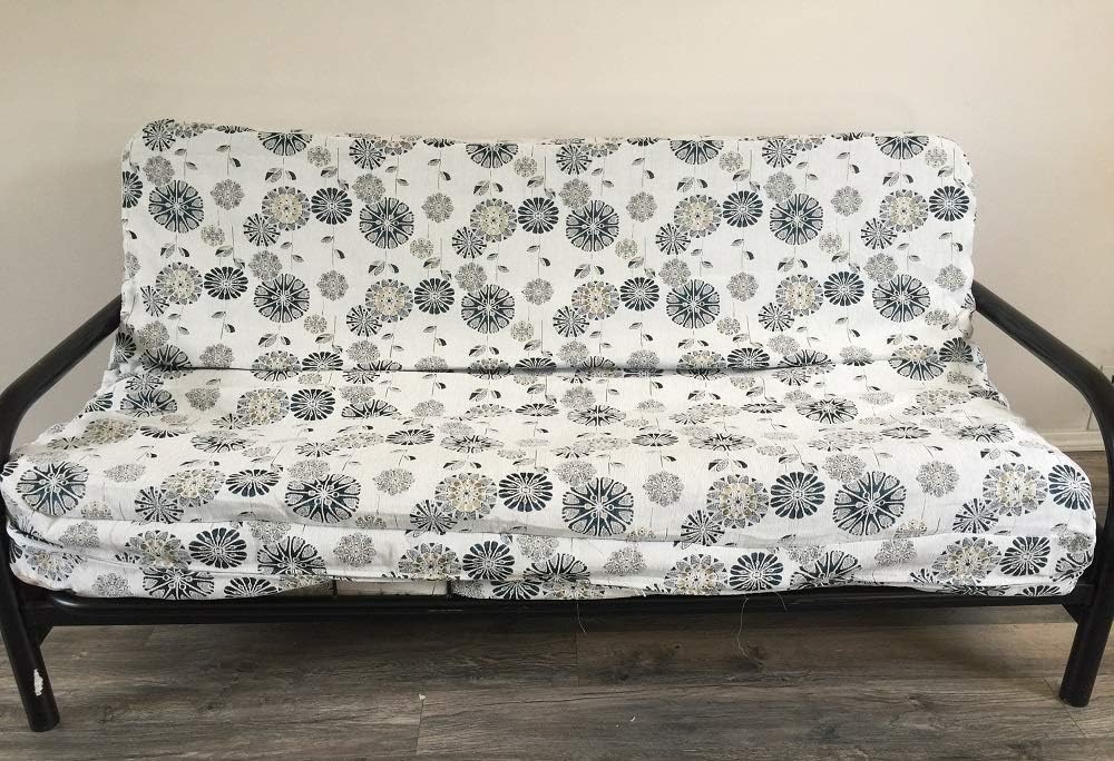 OctoRose Full Size 3 Side Zipper Upholstery Chenille Beige