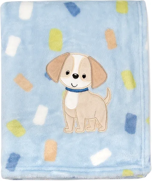 Plush Fleece Throw and Receiving Baby Blankets for Boys and Girls 30x36