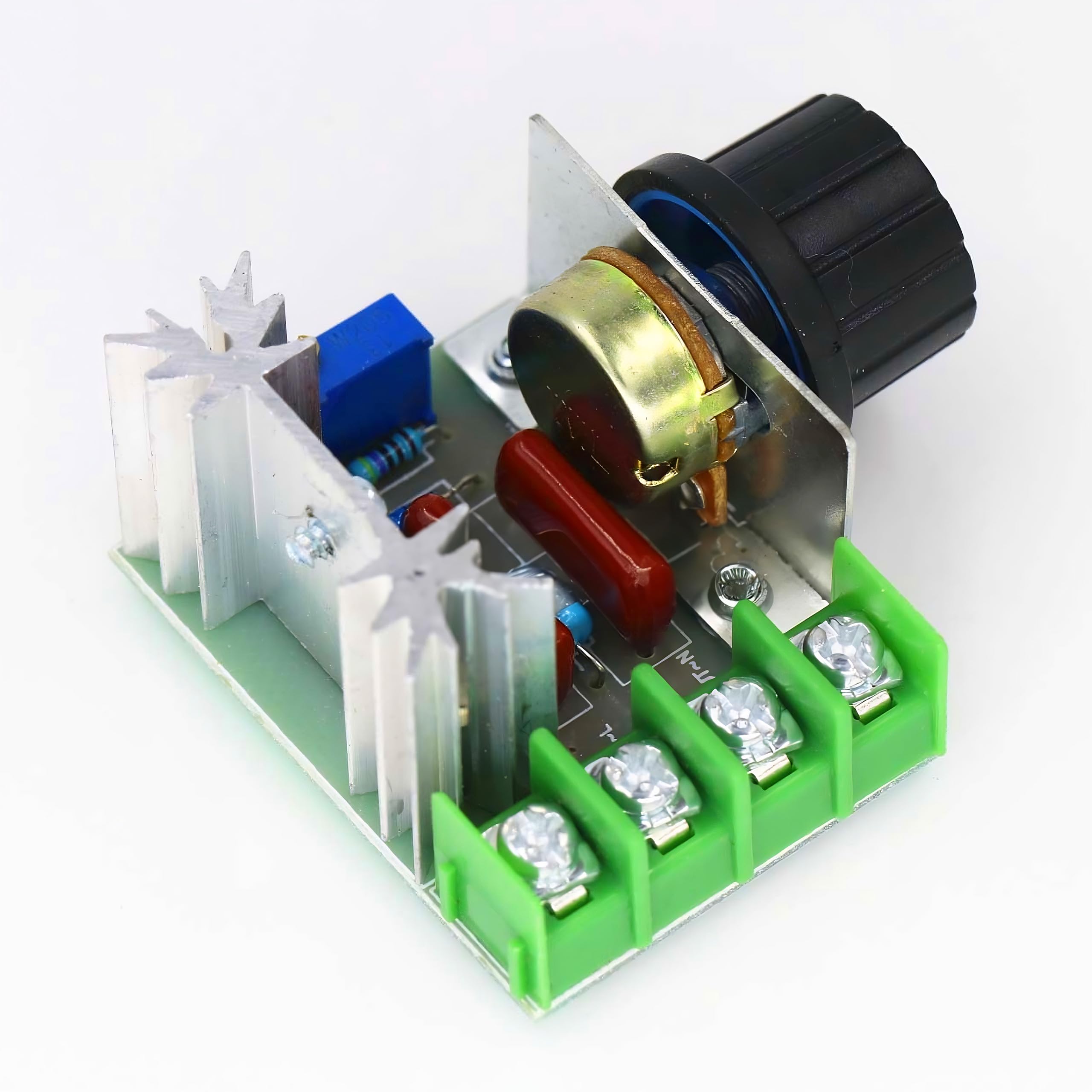 Retoo Drehzahlregler Motor PWM – Spannungsregler AC 50-220V 2000W 25A – Einstellbar Für Elektrogeräte, Lampen, Motoren Und Lötkolben
