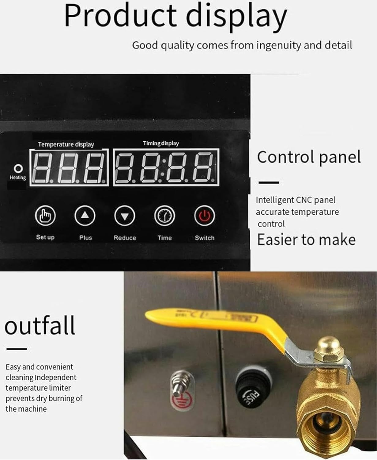 800W Commercial Egg Boiler, Automatic Egg Cooker Electric 50-Egg Capacity Hot Spring Egg Cooker, Electric Egg Cooker and Omelette Device~/