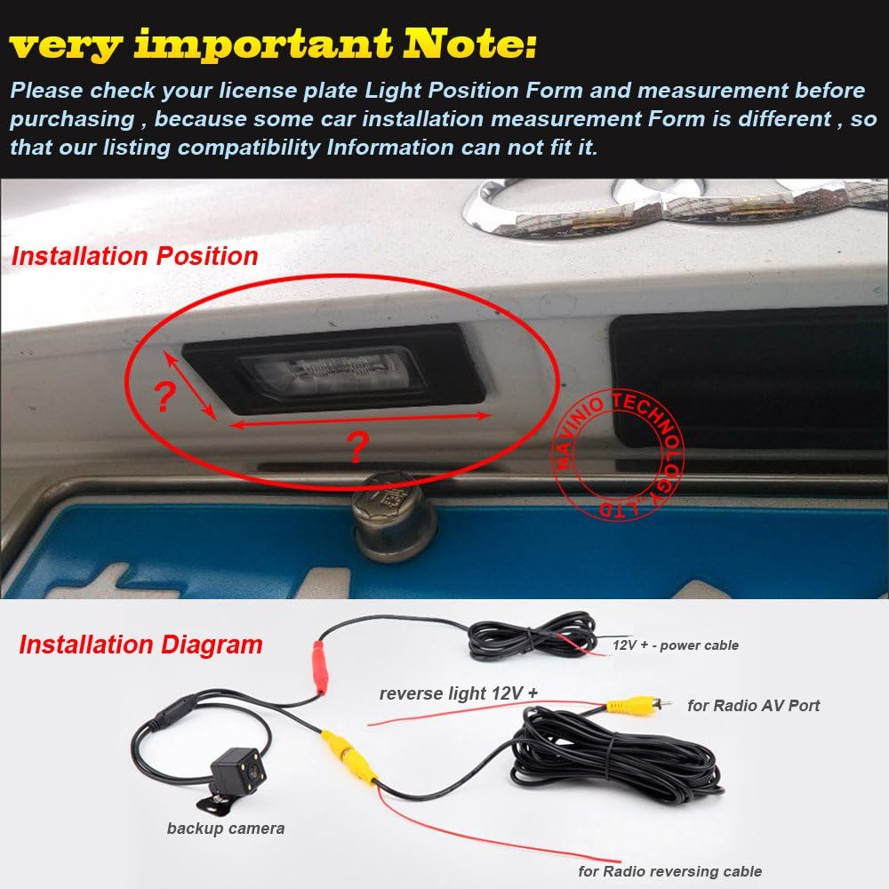 Super HD Vehicle Camera 1280x720 Pixels 1000 TV Lines Car Back up Camera Rear View Reverse Parking Camera for Toyota Voxy Calya Daihatsu Sigra Previa Alphard Hybrid Vellfire Previa Estima Tarago MK2