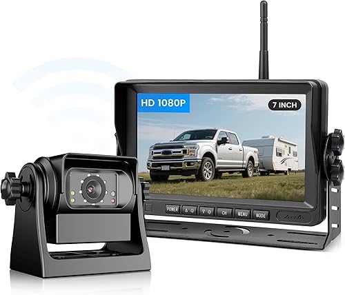 EWAY Câmera de Ré Magnética Sem Fio