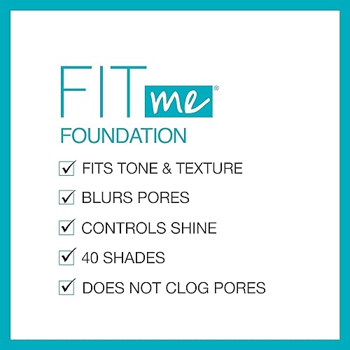 Miniatura 10 de Maybelline Fit Me Matte + Poreless - Base de maquillaje líquida de nuez moscada, 1 onza líquida, base sin aceite (paquete de 3)