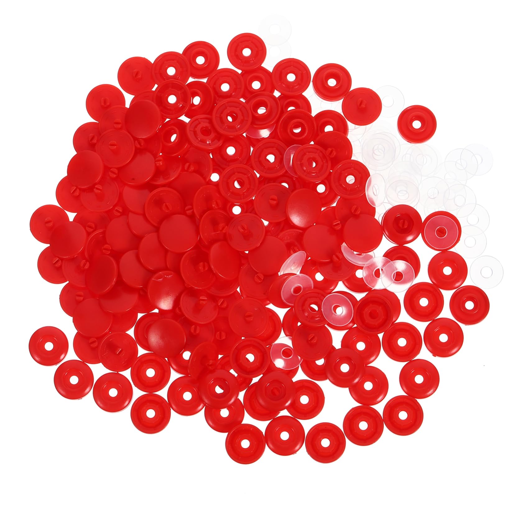 TEHAUX 500sätze Snap Buttons Nähfreie Kunststoff Druckknöpfe Für Basteln Für Kleidung Babybekleidung Hüte Und Praktisch Und Einfach Zu Verwenden