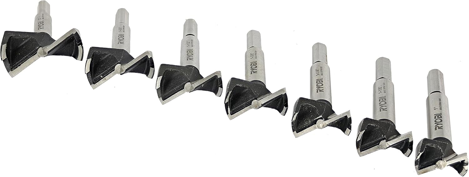 RYOBI Steel FORSTNER Drill BIT Set 7-Piece A9FS7