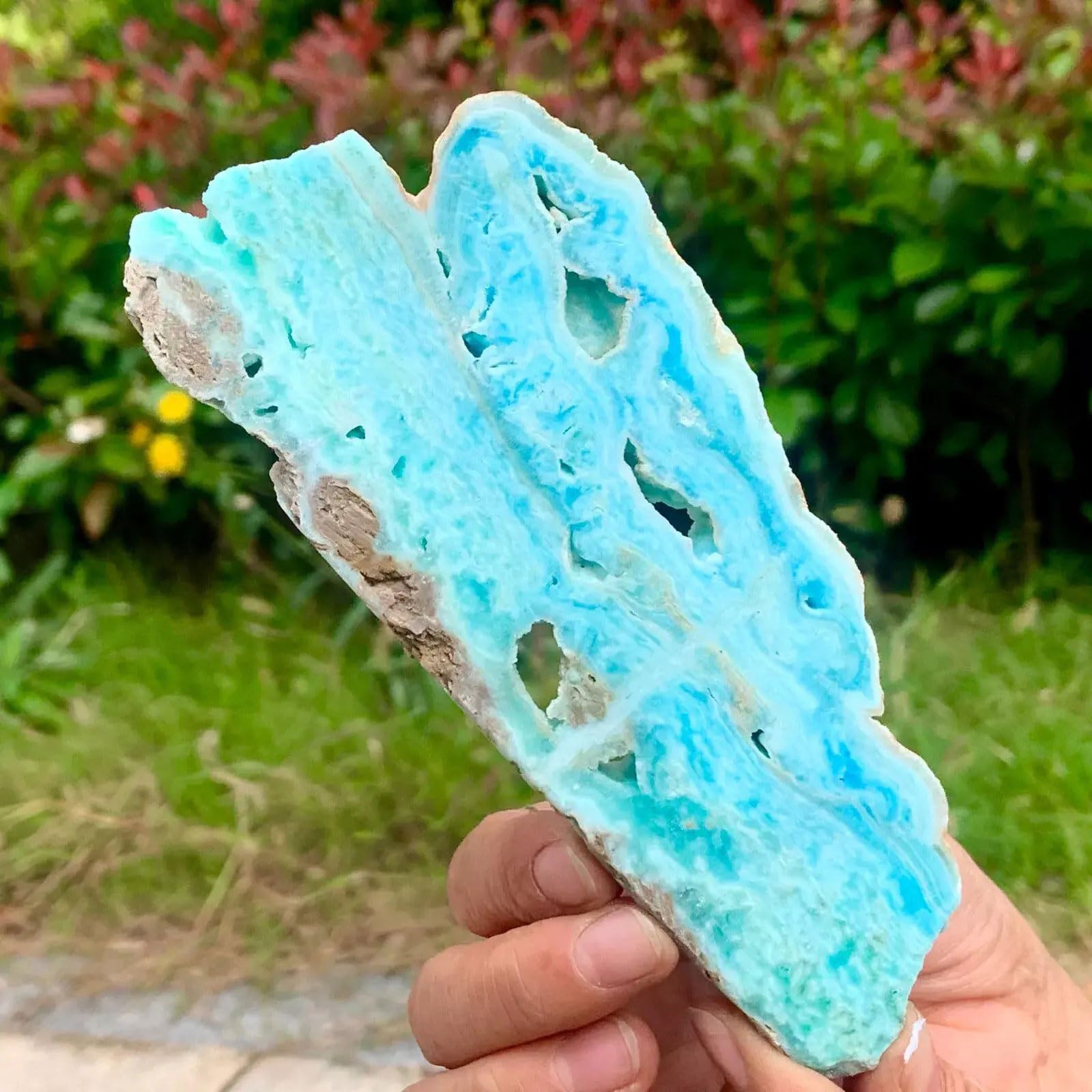 Rebanada De Hemimorfita De Cristal Natural, EspéCimen De Mineral De Hemimorfita, Cristales Curativos Naturales, Piedra En Bruto, Piedras Preciosas, Adorno De Escritorio,80~180g