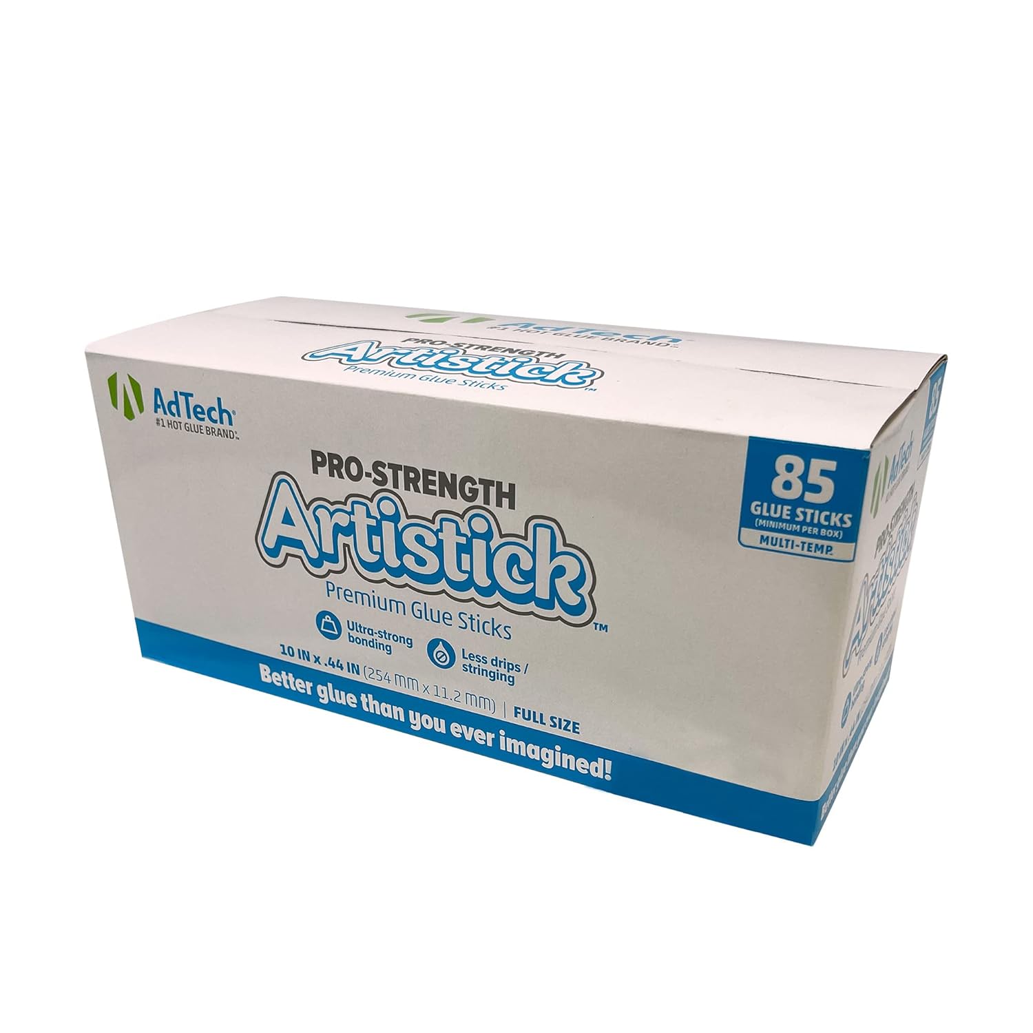 AdTech Premiere Hot Glue Sticks 10" Full Size, White, 85 Sticks : Arts, Crafts & Sewing