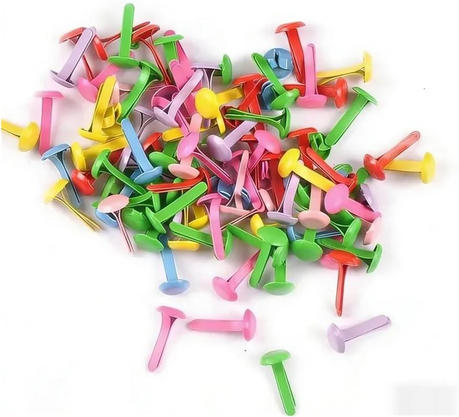 200pcs Assorted Roundhead Brads for Albums, Photos