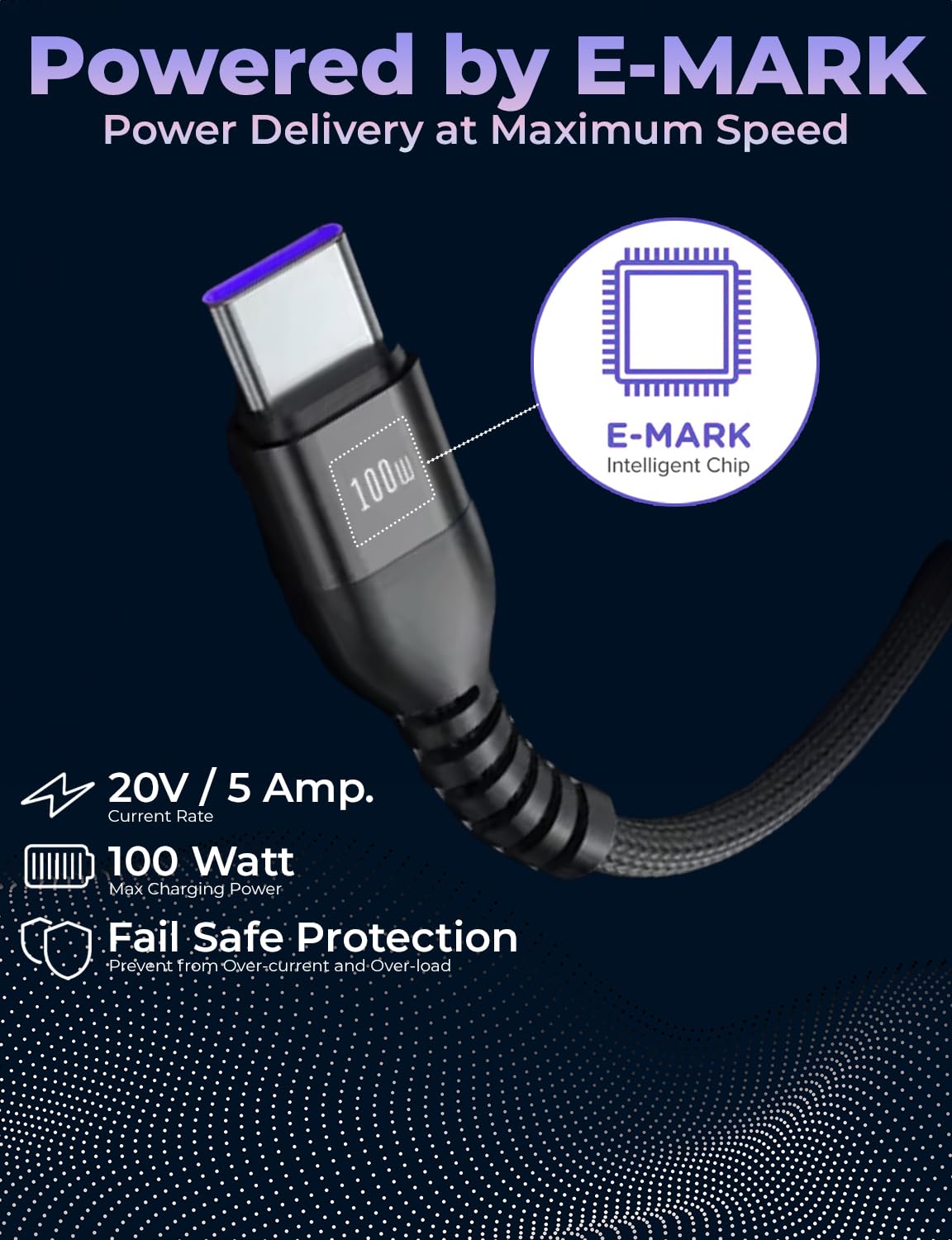 Magnilink 360 PRO - Cargador magnético USB-C de 100 W (paquete de 2) - Cable de carga magnético 6 en 1 de carga rápida y datos - Funciona con i-Products, tipo C y micro USB (negro ónix)