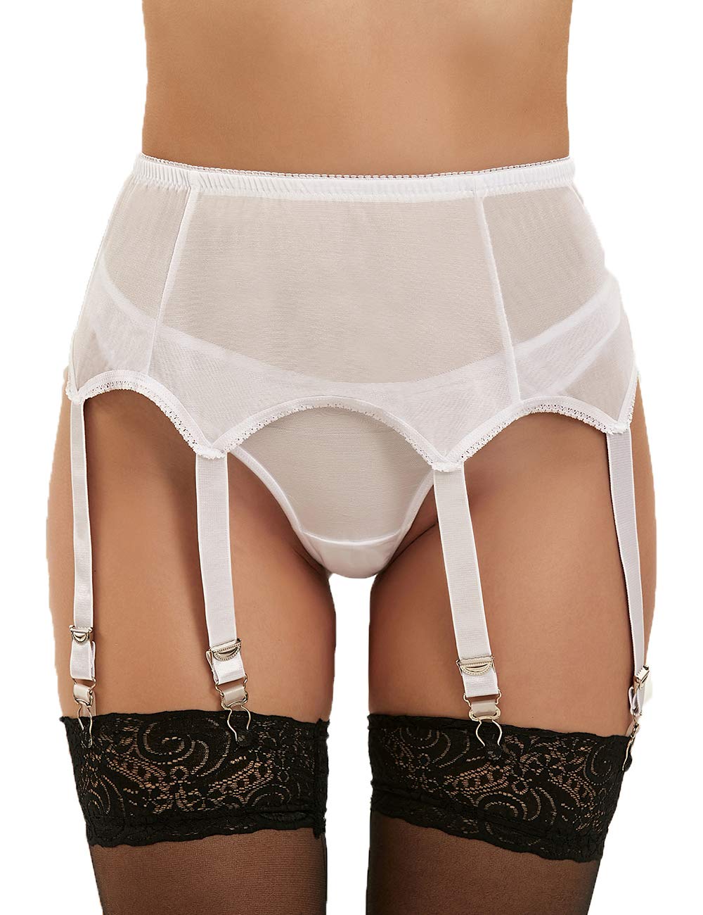 Buy Plus Size Garter Belt Lace Suspender Belt Big Size with 6 Straps