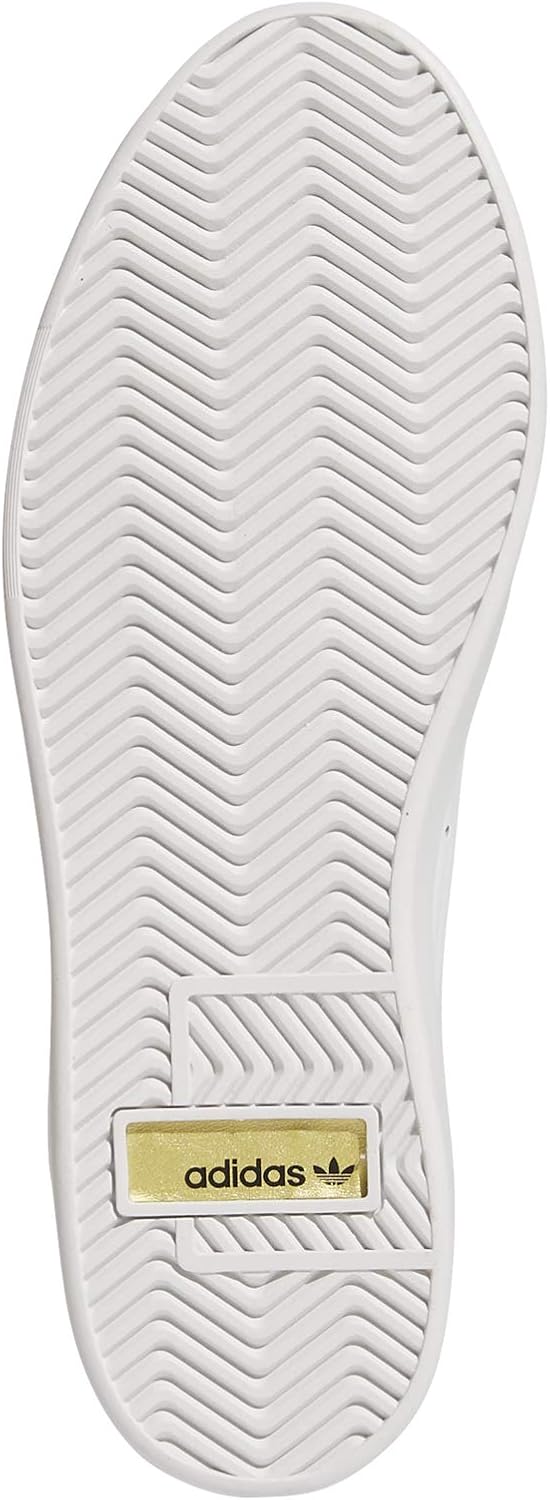 adidas Originals Women's Sleek Sneaker 5 Ftwr White/Crystal White/Gold Met.