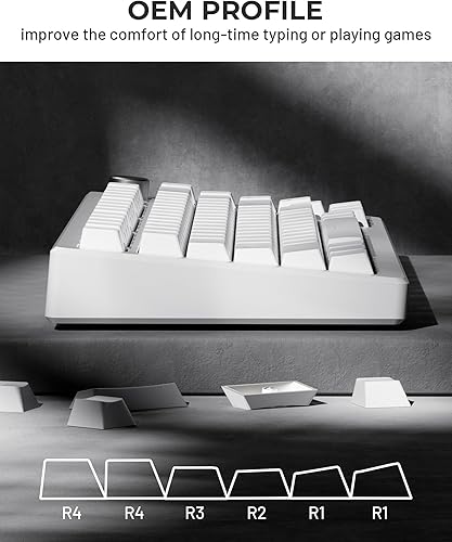 Miniatura 5 de SDYZ XVX Doubleshot Teclas PBT 60 75 100% - Teclas Brillantes a Través de Teclas Mecánicas, Juego Completo de 131 Llaves, Perfil OEM,