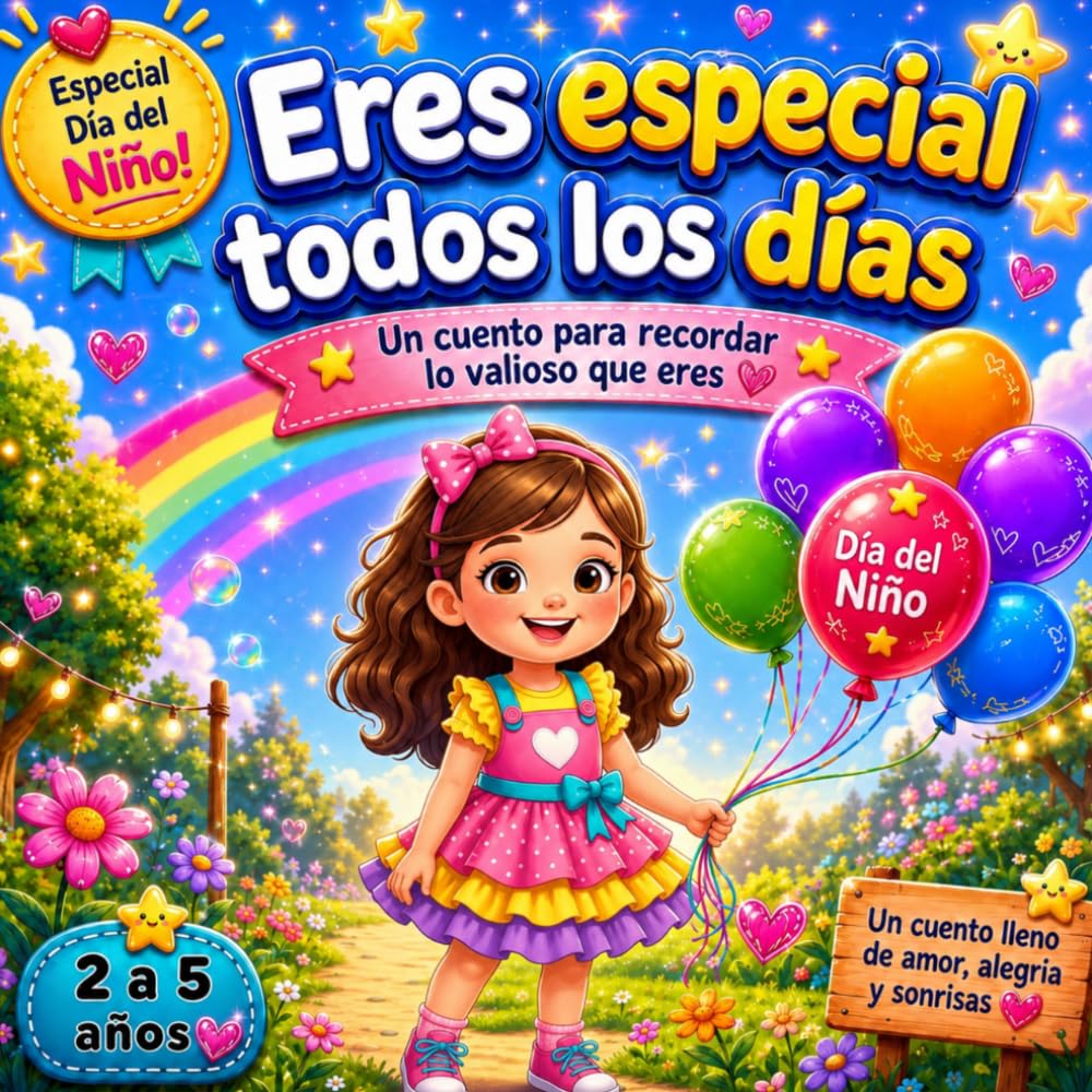 Eres Especial Todos los Días: Un cuento de Día del Niño sobre autoestima, amor y alegría para niñas de 2 a 5 años (Cuentos Especiales para el Día del Niño)