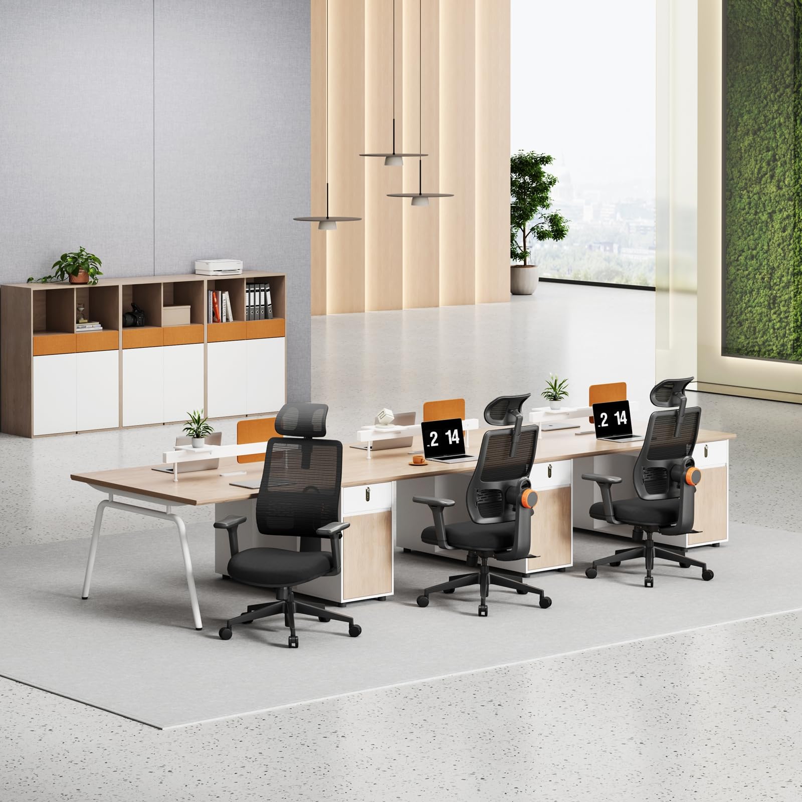 Newtral MAGICH003 Sedia Ufficio Ergonomica Lombare, Sedia Scrivania Poltrona Ergonomica con Braccioli Regolabile, Ergonomic Office Chair Oscillazione a 96-126° (MAGICH003, Nero)