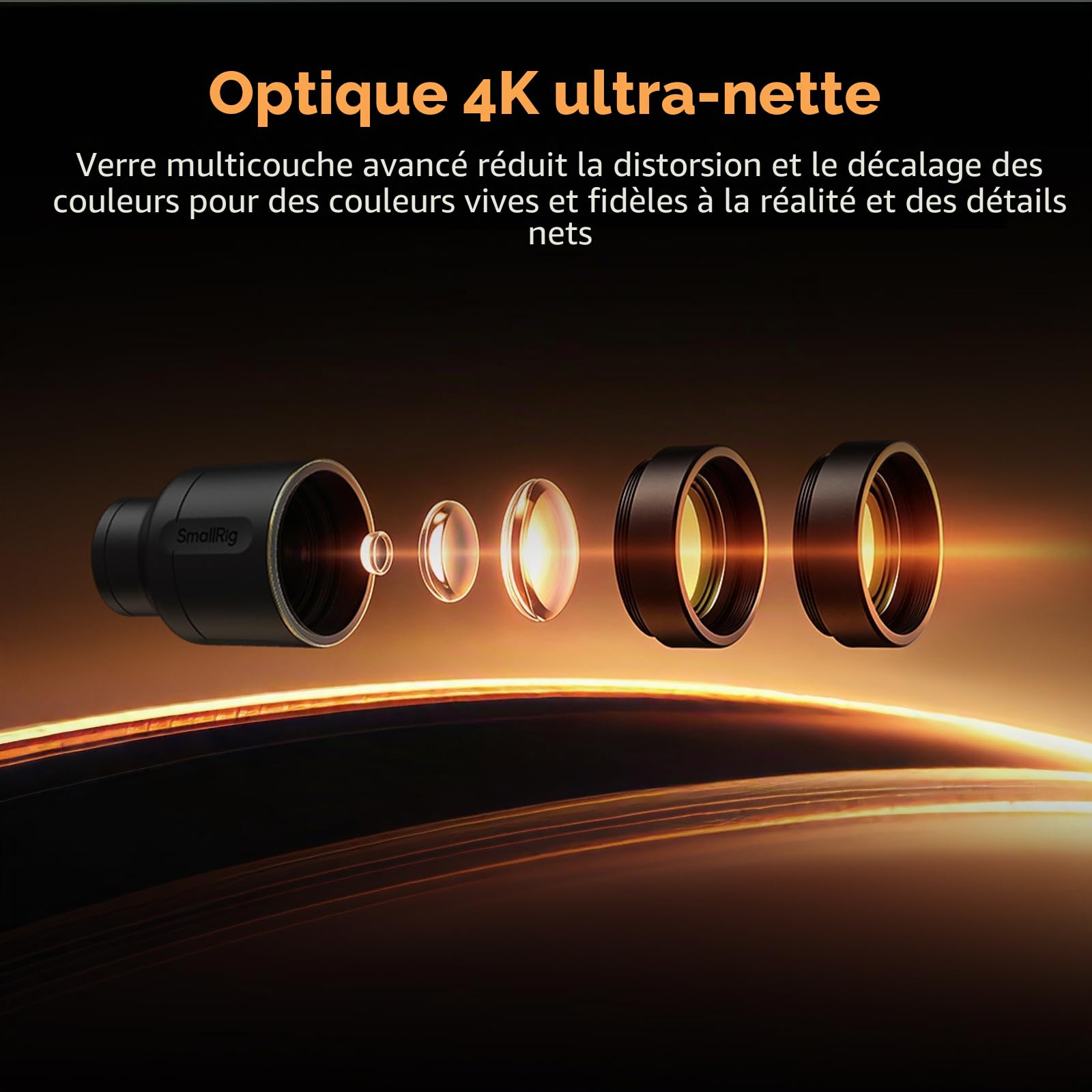 SmallRig Lot de 2 téléobjectifs et objectifs macro pour iPhone 17/16/15 Pro