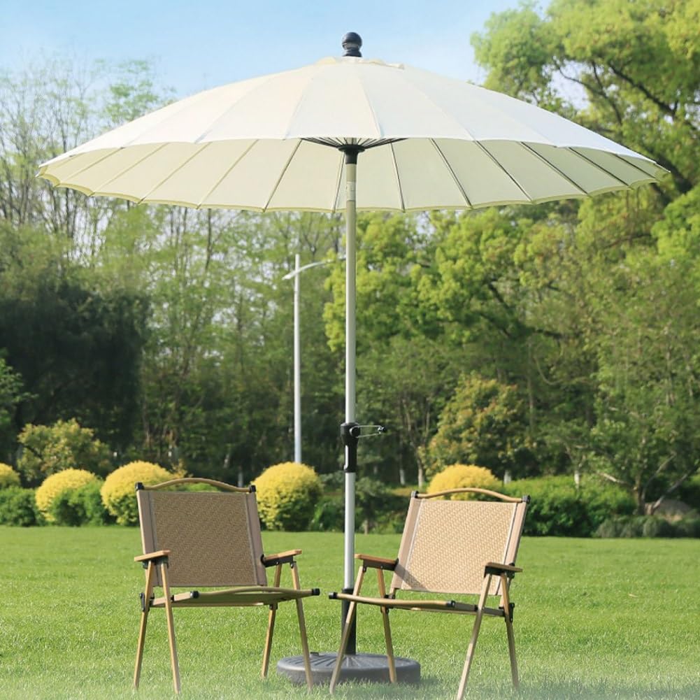 International Caravan Furniture Piece Outdoor 8 Foot Aluminum Umbrella