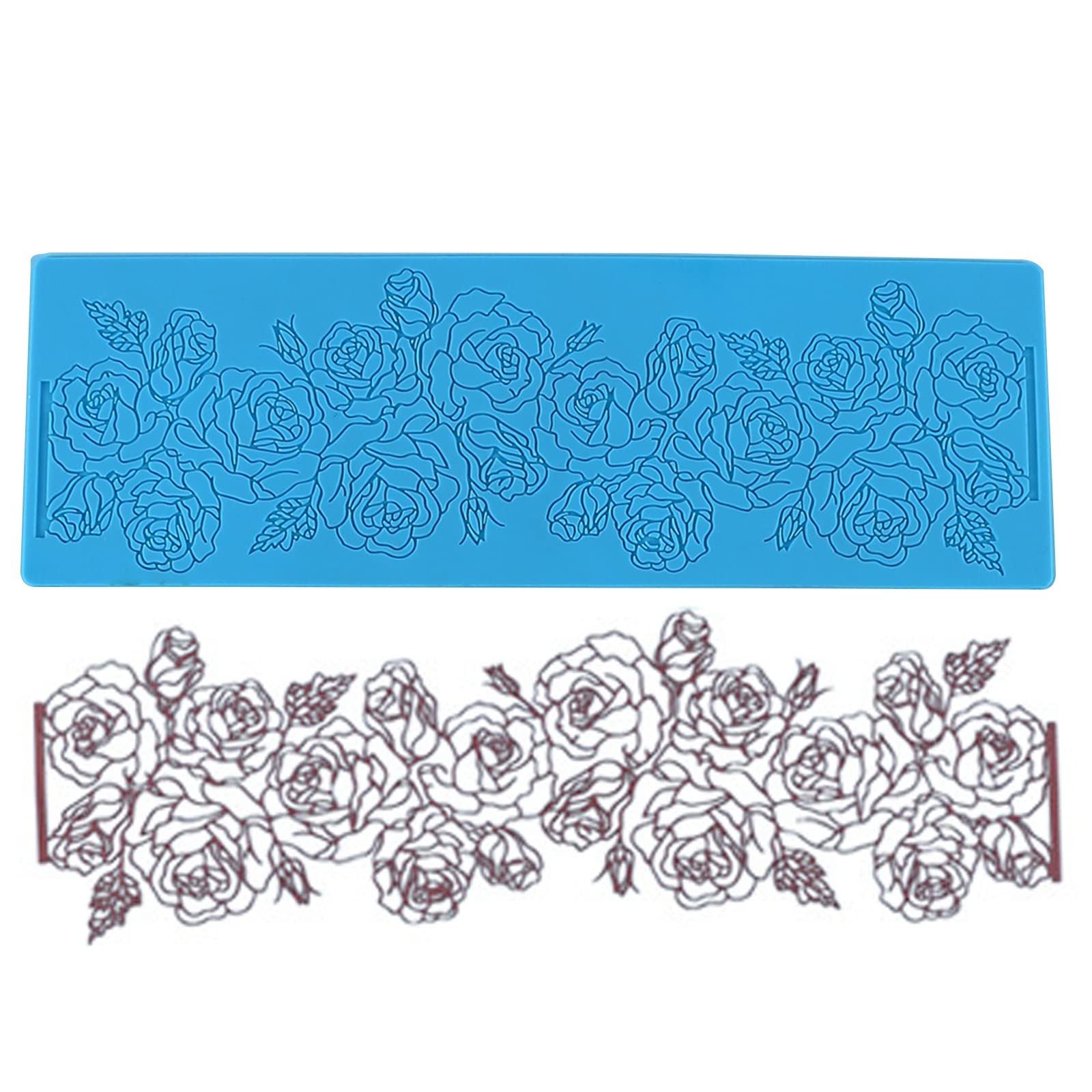 NEWFT Handmade Soap Making Supplies Silicone Fondant Exquisite Flowers Cake Decorating Family Candle Flexible