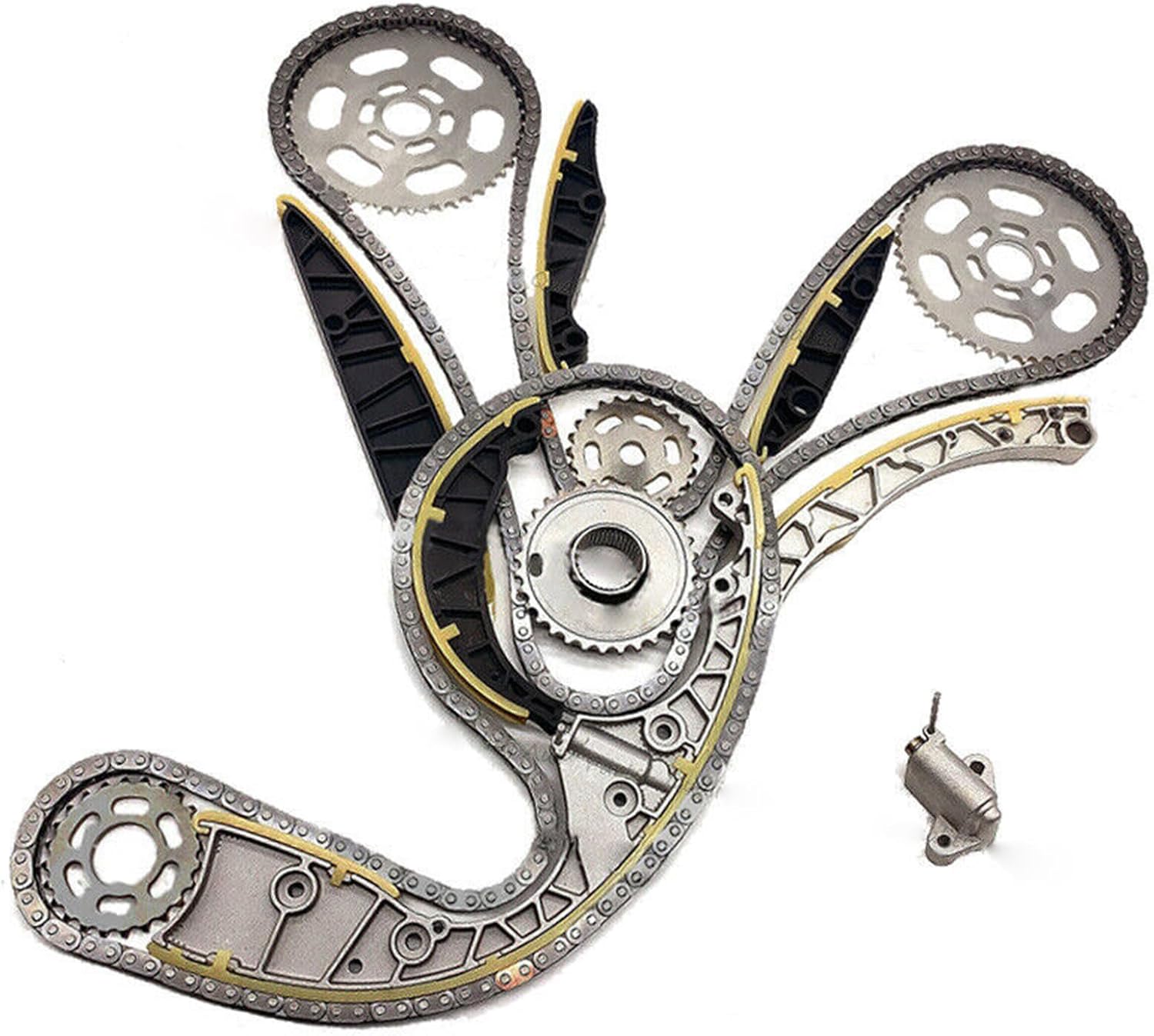059103333F Engine Timing Chain Kit 1Set Compatible with Audi A4-A8 Q5 Q7 V6 Diesel 3.0L 2016-2008 Engines For VW Touareg 2002-2018 059109116A 059109229