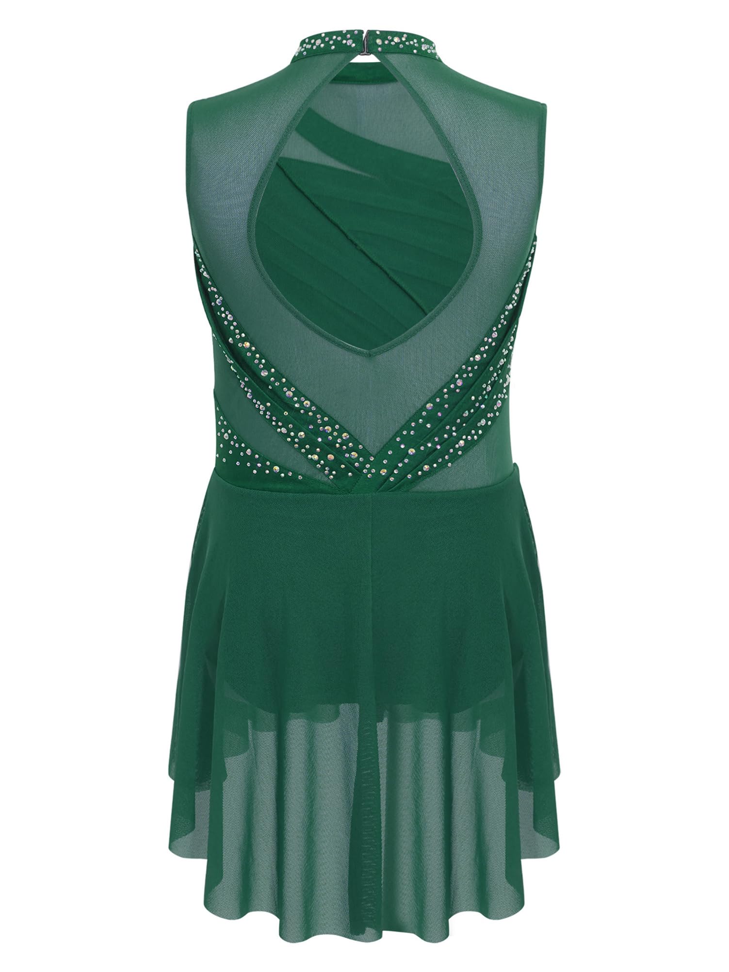 Alvivi Enfants Robe De Danse Lyrique Contemporain Fille Robe Patinage Artistique Leotard Justaucorps Danse Spectacle