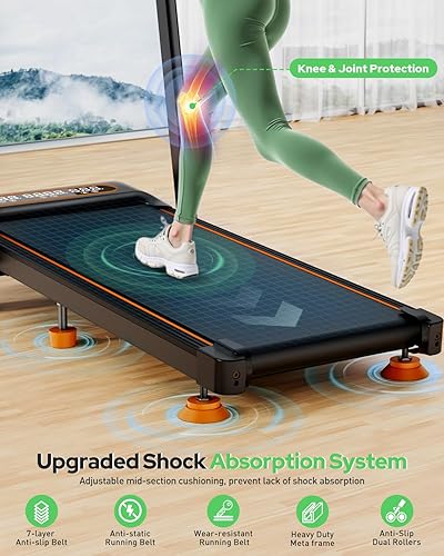 Miniatura 3 de Walking Pad Treadmill with 12% Incline & Dual LED Display, 4 in 1 Walking Pad with Handle Bar, 3.5HP Foldable Under Desk Treadmill, Portable