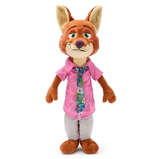 Disney Store - Peluche oficial de Nick Wilde - Zootopia 2 juguetes para niñas y niños, lindo animal de peluche con detalles de escultura de felpa y detalles bordados, juguetes de Disney para niños - Amazon product rated Grade A