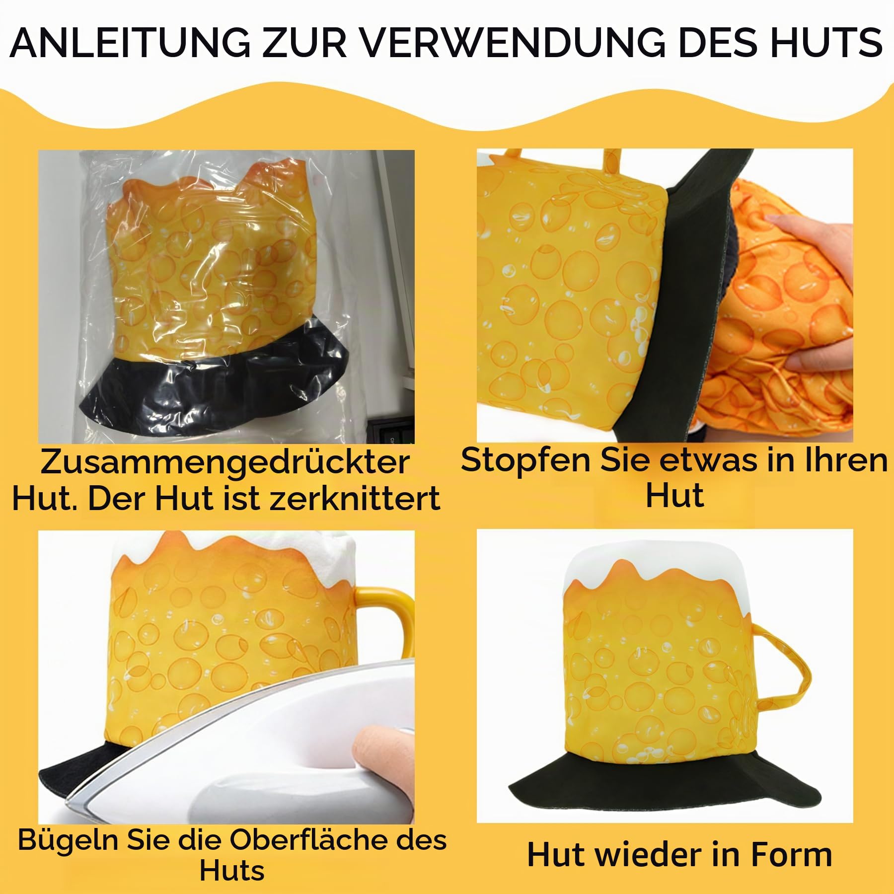 YeahBoom Bier Trainingsanzug Kostüm,Bierkostüm Herren und Damen,Faschingskostüm mit Jacke,Hose,Brille,Halskette,Ballon,80er 90er Jahre Kostüm für Bierfest Karneval Party