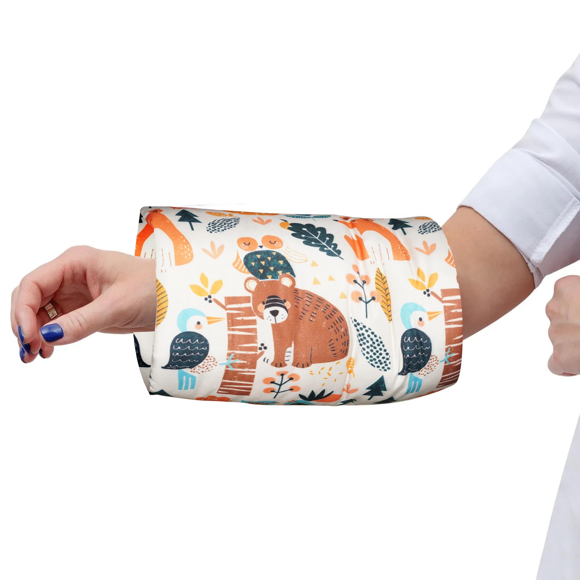 Oscar Home Nursing Arm Pillow – Compact Breastfeeding and Bottle Feeding Pillow with Head Support, Travel-Friendly and Washable (Pandora)-image-20