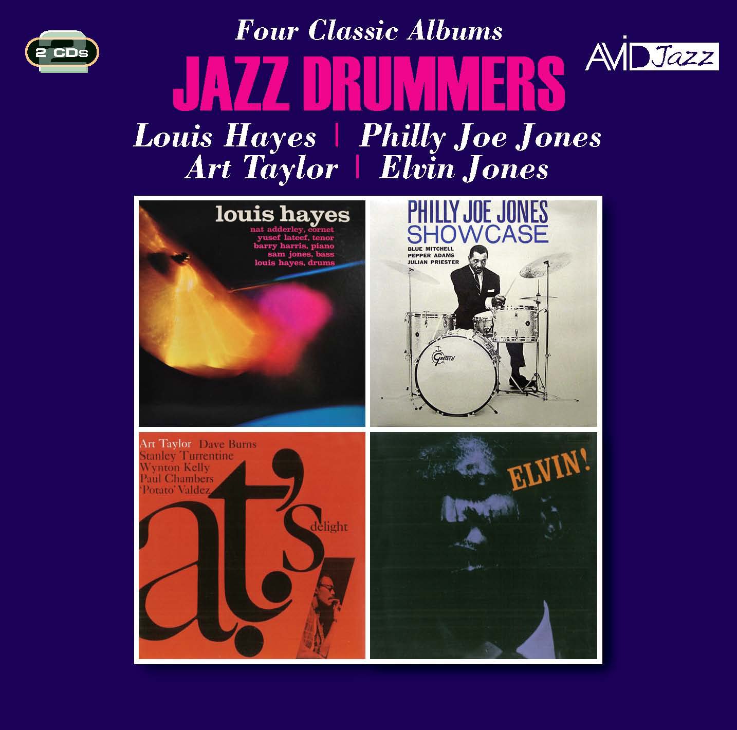 Jazz Drummers - Four Classic Albums (Louis Hayes / Showcase / A.T.'S Delight / Elvin!)