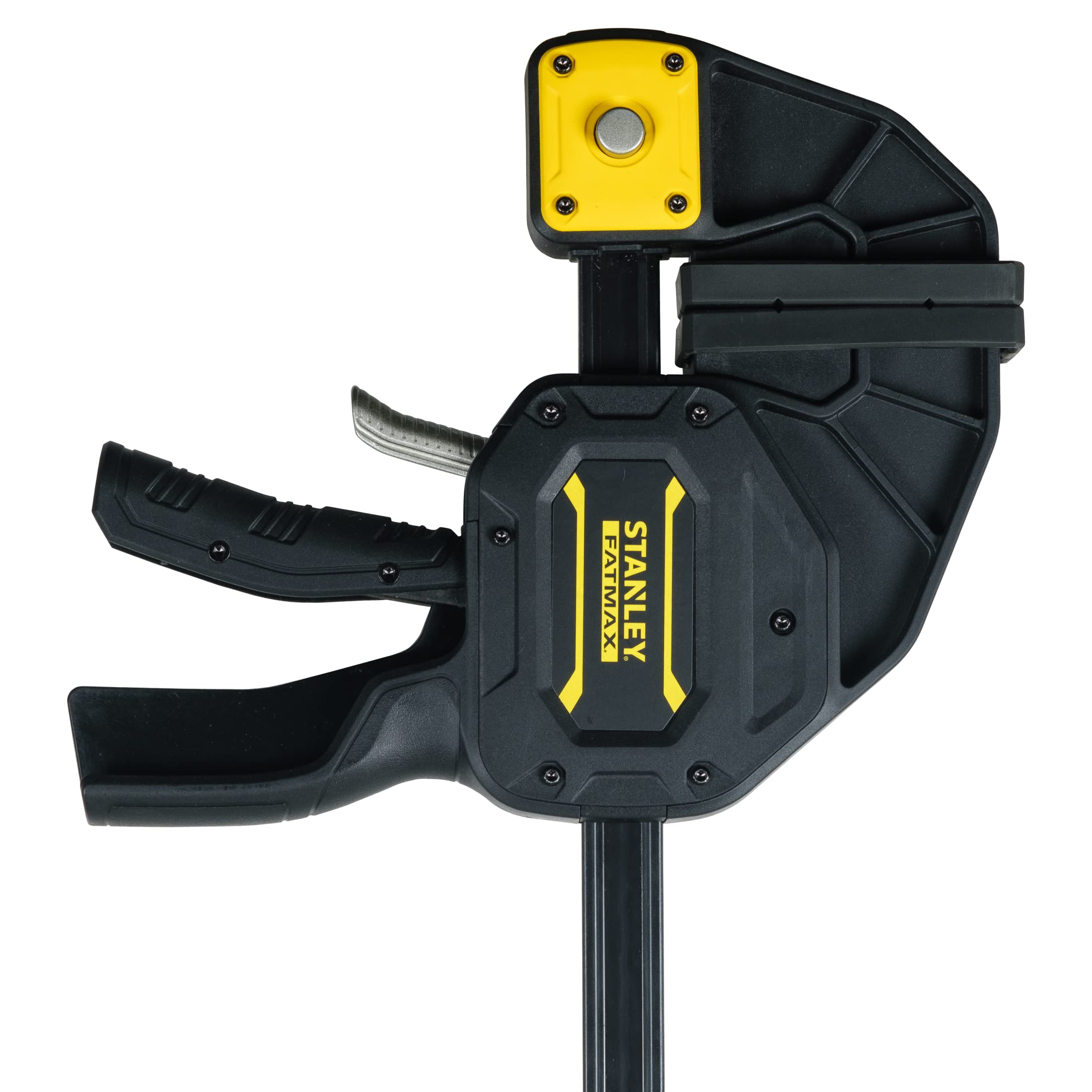 Stanley Fmht0-83242 Serre Joint 1250 Mm/270 Kg Gamme FatMax - Travaux De Précision - Rainure En V Pour Maintien Des Tubes - Rail En Acier - Corps En Nylon Renforcé - Fonction Écarteur | Serre-joint haute puissance XL - 1250 mm - Stanley Fatmax