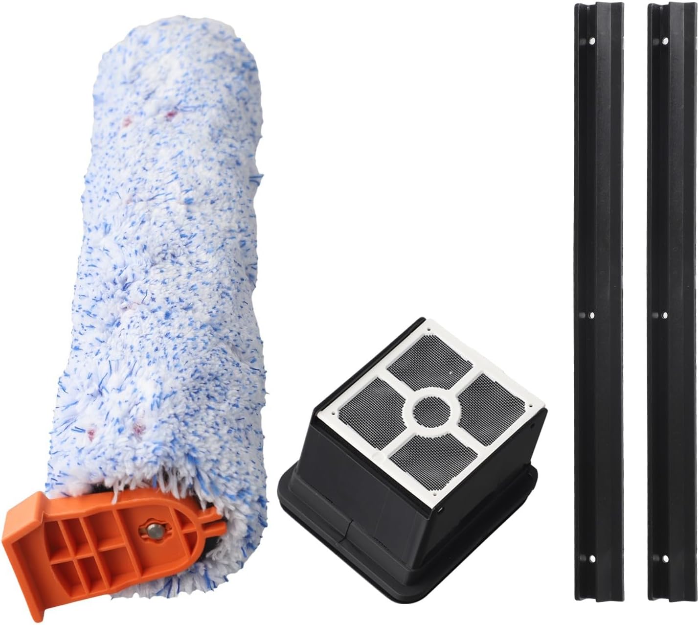 Replacement Kit for ILIFE Cordless Vacuum Cleaner, Includes Main Roller Brush, Filters, Mop Cloths and Rubber Squeegee for Efficient Floor Cleaning