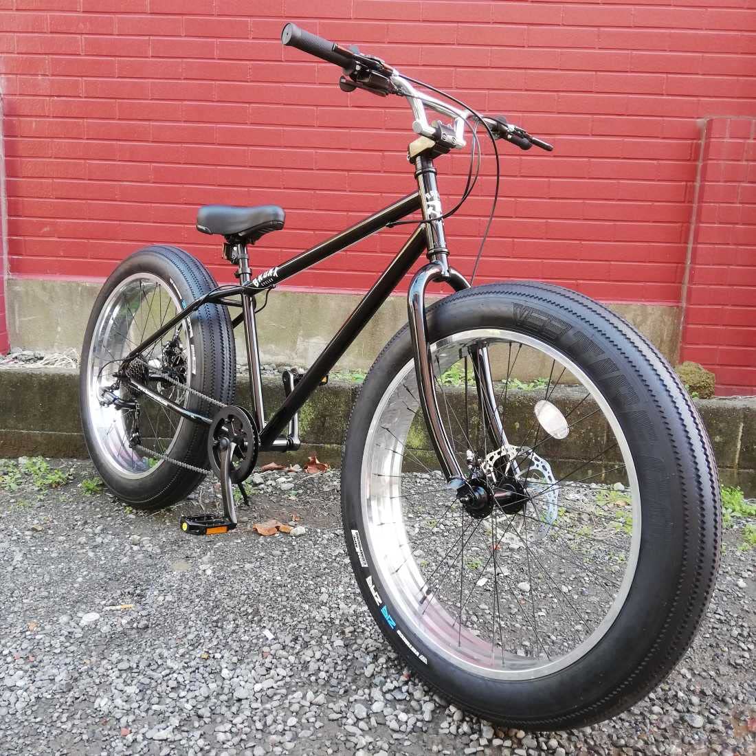 Amazon | 自転車 BRONX 26BRONX-DD グロスブラック×ポリッシュリム 