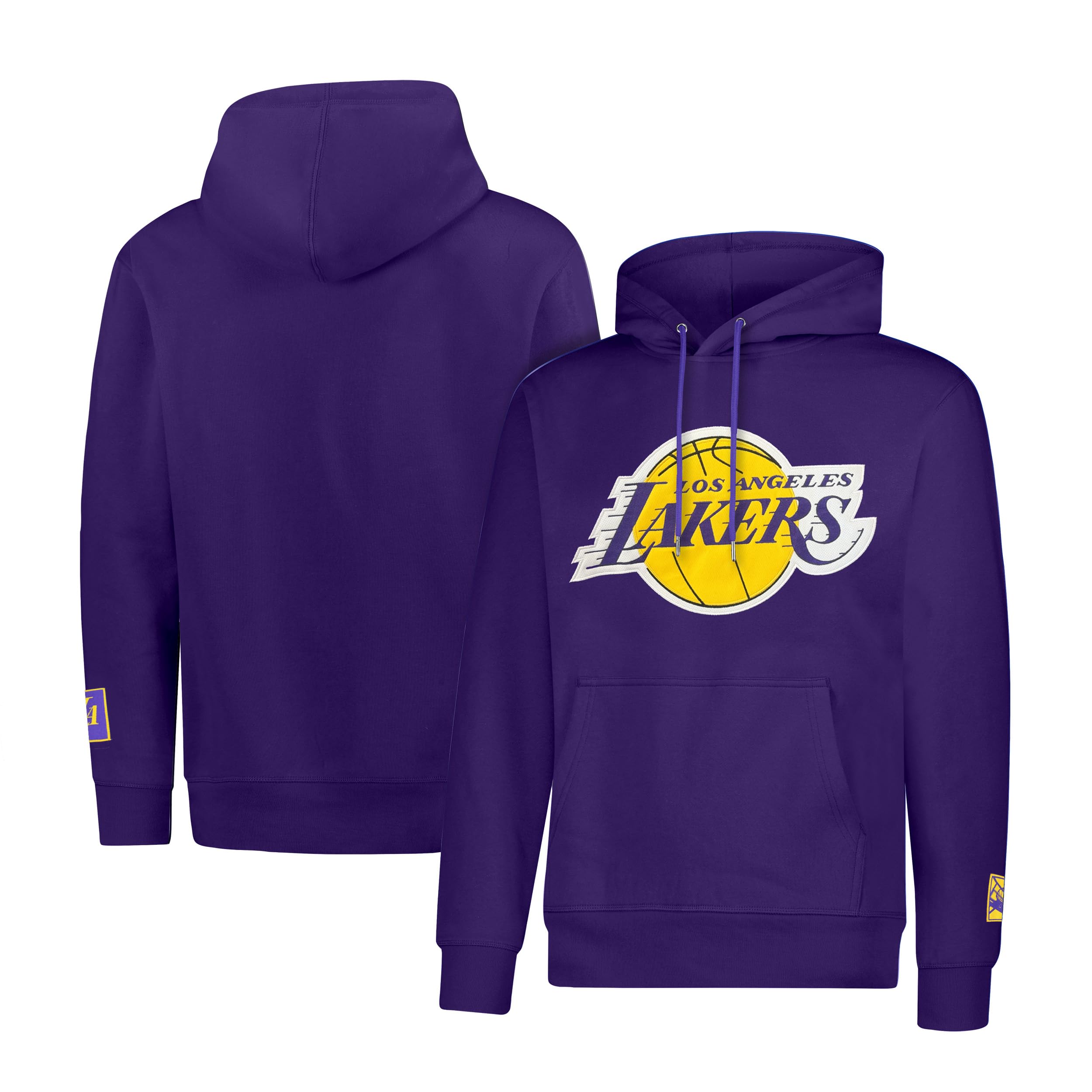 Ultra Game Sudadera con capucha bordada clásica oficial de la NBA para adultos, Los Angeles Lakers, color del equipo, talla M