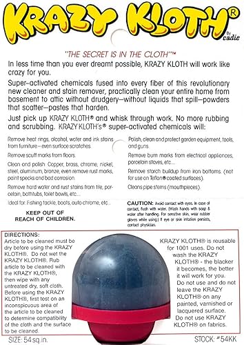 Miniatura 2 de Krazy Kloth como se ve en la televisión, paño de limpieza para todo el hogar infundido con fórmula súper activada para limpiar, pulir, proteger y
