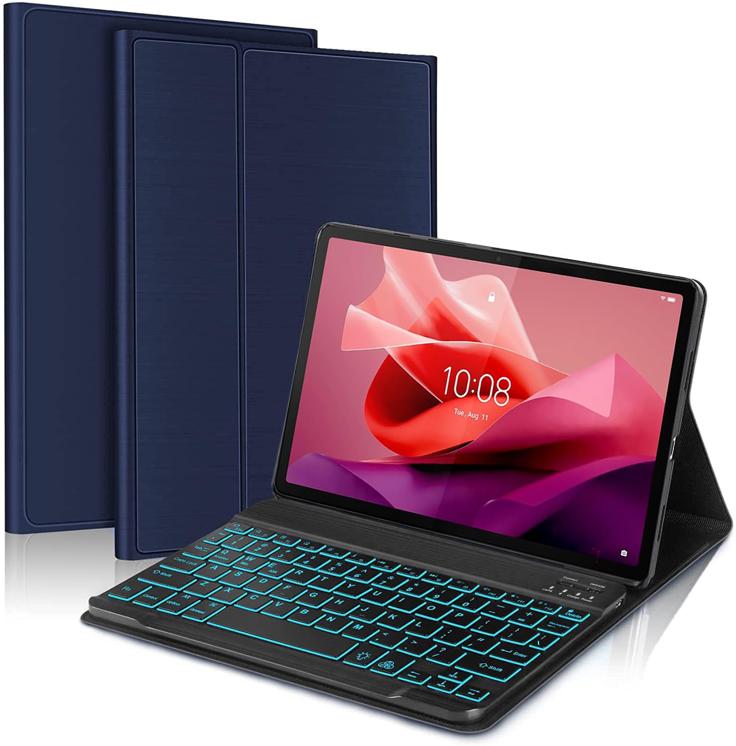 ProElite Keyboard case for Lenovo Tab P12 12.7 inch, Magnetic Detachable Wireless Bluetooth Keyboard Built-in 7-Colors Backlit, Dark Blue (B0D8QCHNVR) Amazon Price History, Amazon Price Tracker