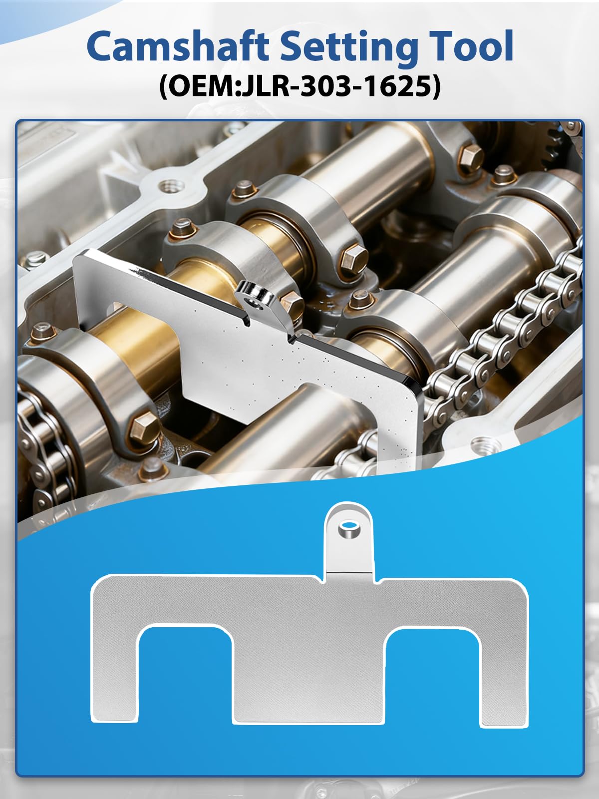 Attrezzo di regolazione motore, cinghia dentata, strumento catena di controllo, compatibile con Land Rover, Jaguar 2.0T 2.0 Diesel motore, JLR-303-1625, JLR-303-1630, JLR-303-1631