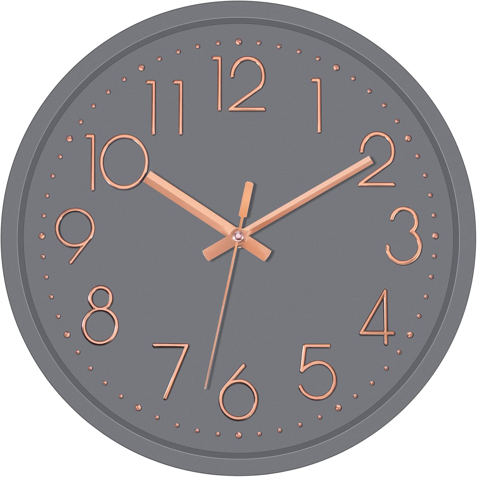 YSWOVUO 30cm Wanduhr Lautlos - Moderne Analoguhr Ohne Ticken Für Wohnzimmer, Küche & Büro